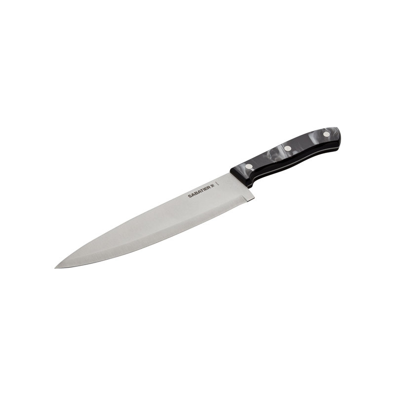 Sabatier Triple Riveted Chef Knife, 8Inch, HighCarbon Stainless Steel